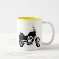 Silhouette fraîche de vélo de moto