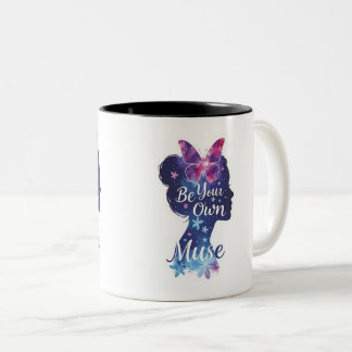 Tasse 2 Couleurs silhouette papillon, découverte de soi, soyez votr