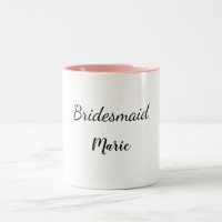 SIMPLE MINIMAL ajouter votre nom bridesmaid person