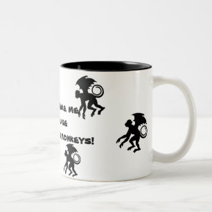 Tasse 2 Couleurs Singes de vol