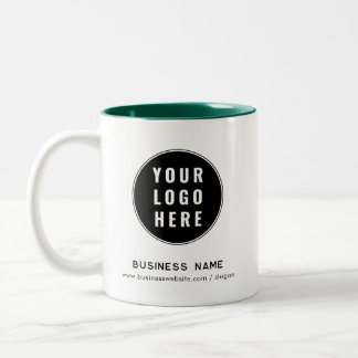 Tasse 2 Couleurs Site Web de Logo d'Entreprise Moderne Personnalisé