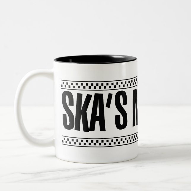Tasse 2 Couleurs Ska non mort ! (Gauche)
