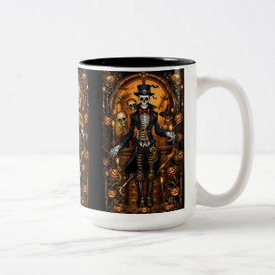 Tasse 2 Couleurs Skeleton Steampunk 2