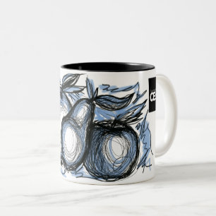 Tasse 2 Couleurs Sketch de la vie