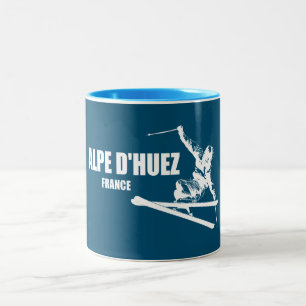 Tasse 2 Couleurs Ski Alpe d'Huez France