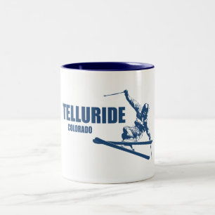 Tasse 2 Couleurs Skier Telluride Colorado