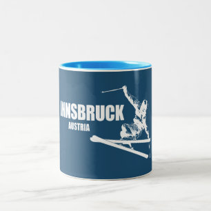 Tasse 2 Couleurs Skieur d'Innsbruck Autriche