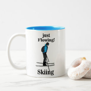 Tasse 2 Couleurs Skieur qui coule juste