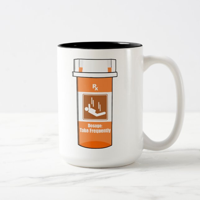 Tasse 2 Couleurs Sky Diving Is My Drug (Droit)