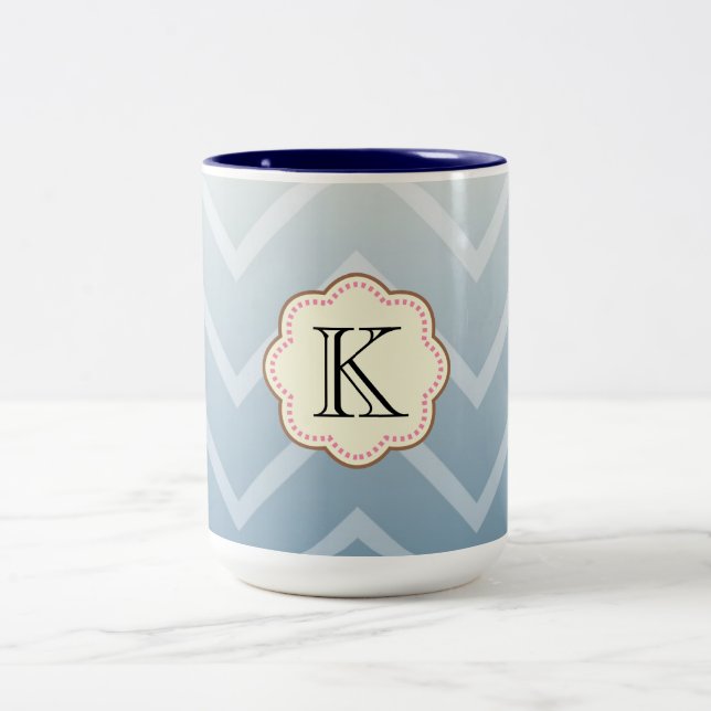 Tasse 2 Couleurs Sky White Chevron (Centre)