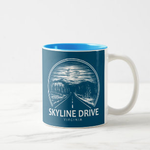 Tasse 2 Couleurs Skyline Drive Virginia Forest
