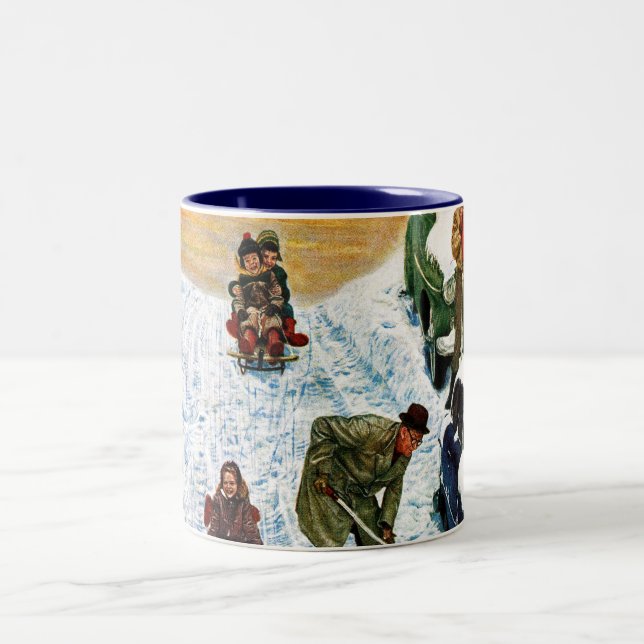 Tasse 2 Couleurs Sledding et creuser (Centre)