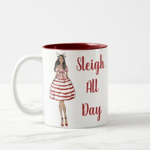 Tasse 2 Couleurs Sleigh toute la journée
