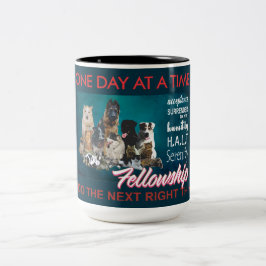 Tasse 2 Couleurs slogan de bourse de récupération animaux de compag
