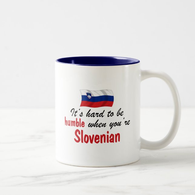Tasse 2 Couleurs Slovène humble (Droit)