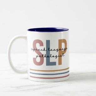 Tasse 2 Couleurs SLP - Langue Pathologiste Retro
