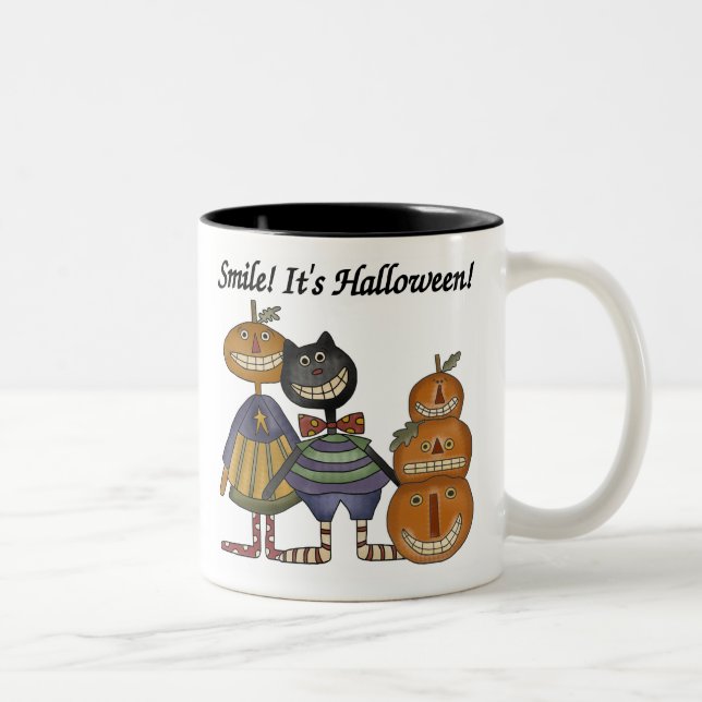 Tasse 2 Couleurs Smile C'est Halloween (Droit)