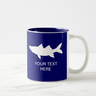 Tasse 2 Couleurs Snook pêchant la silhouette