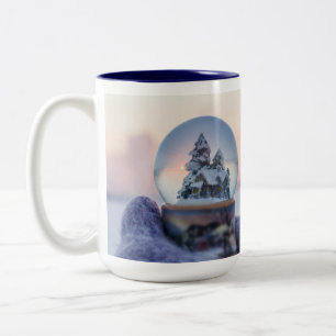 Tasse 2 Couleurs Snowball Noël arbre hiver neige neige