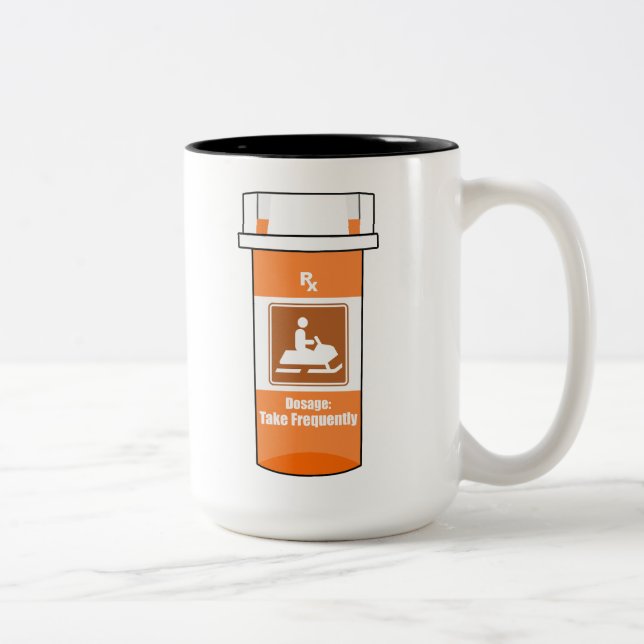 Tasse 2 Couleurs Snowmobiling Is My Drug (Droit)