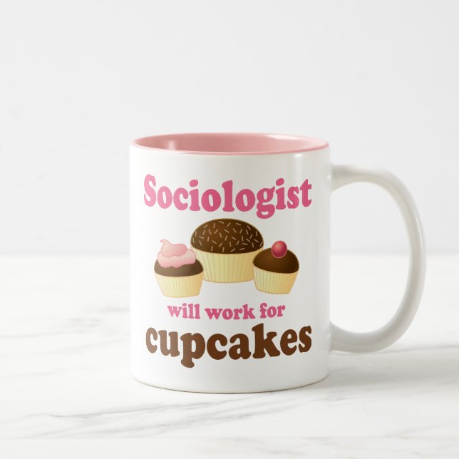 Tasse 2 Couleurs Sociologue drôle (Droit)