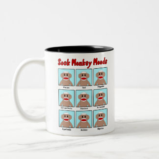Tasse 2 Couleurs Sock Monkey Moods