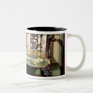 Tasse 2 Couleurs Sofa découpé, avec le siège de tapisserie,