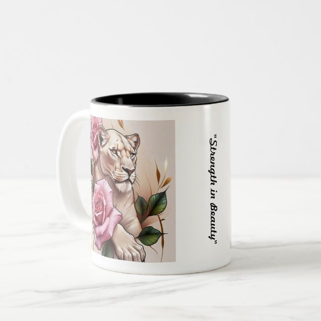 Tasse 2 Couleurs "Soft Luxury Bloom" (Devant gauche)