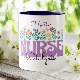 Tasse 2 Couleurs Soins de dialyse Néphrologie du rein Personnalisé