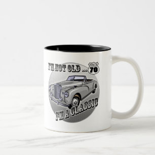 Tasse 2 Couleurs soixante-dixième T-shirts et cadeaux