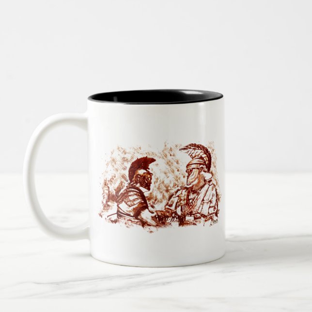 Tasse 2 Couleurs Soldats antiques de Rome (Gauche)