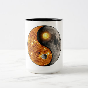 Tasse 2 Couleurs Soleil et Lune Célestes Yin Yang