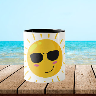 Tasse 2 Couleurs Soleil et Nuage Mignons