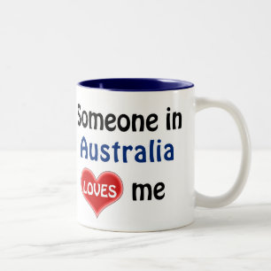 Tasse 2 Couleurs Someone in Australia loves me