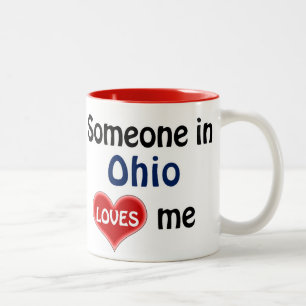 Tasse 2 Couleurs Someone in Ohio loves Me