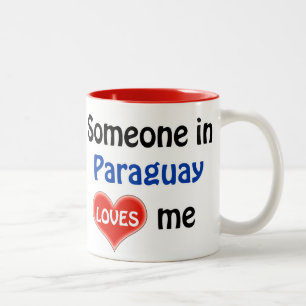 Tasse 2 Couleurs Someone in Paraguay loves me
