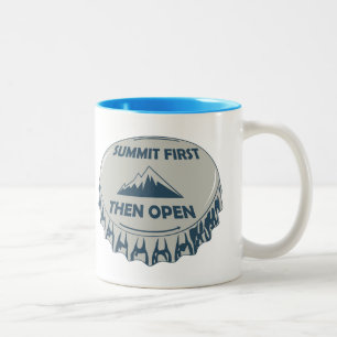 Tasse 2 Couleurs Sommet d'abord puis ouvert