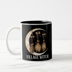 Tasse 2 Couleurs Sorcière de village gothique occulte wicca païenne