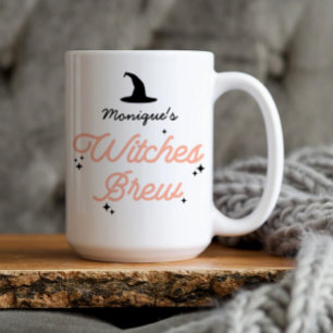 Tasse 2 Couleurs Sorcières brassent Halloween moderne Personnalisé