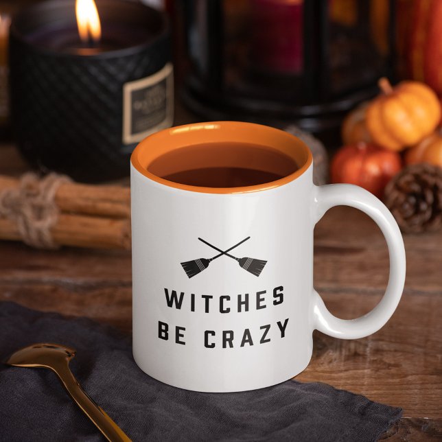 Tasse 2 Couleurs Sorcières être fou Halloween (Créateur téléchargé)