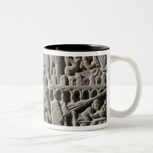 Tasse 2 Couleurs Soulagement dépeignant le siège de Carcassonne (Droit)