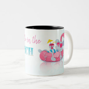 Tasse 2 Couleurs Souris Mignonne  Plage Élégante