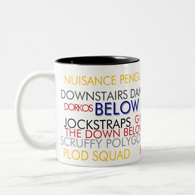 Tasse 2 Couleurs Sous La Ligne (Gauche)