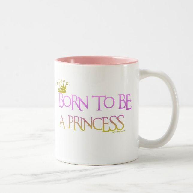 TASSE 2 COULEURS SOUTENU POUR ÊTRE UNE PRINCESSE (Droit)