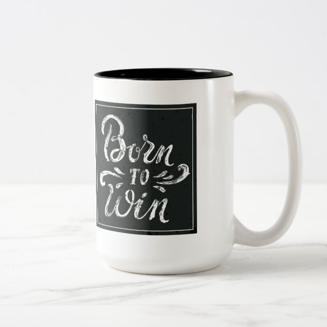 Tasse 2 Couleurs Soutenu pour gagner (Droit)