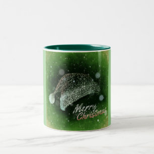 Tasse 2 Couleurs Sparkle Santa Hat