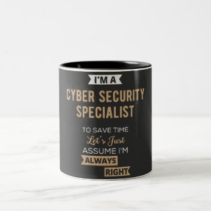 Tasse 2 Couleurs Spécialiste de la cybersécurité