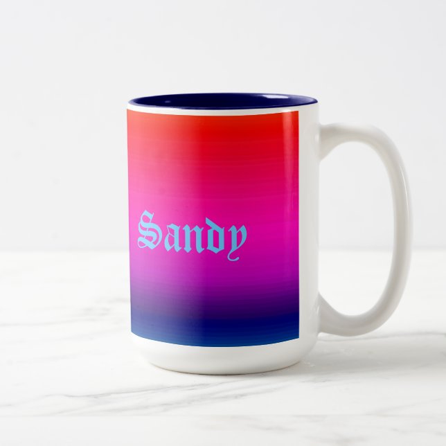 Tasse 2 Couleurs Spectre des couleurs horizontales - 4 (Droit)