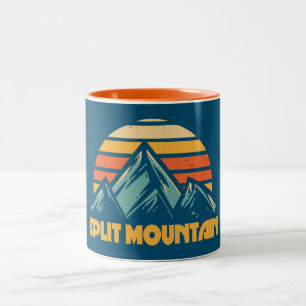 Tasse 2 Couleurs Split Mountain California Retro Turquoise