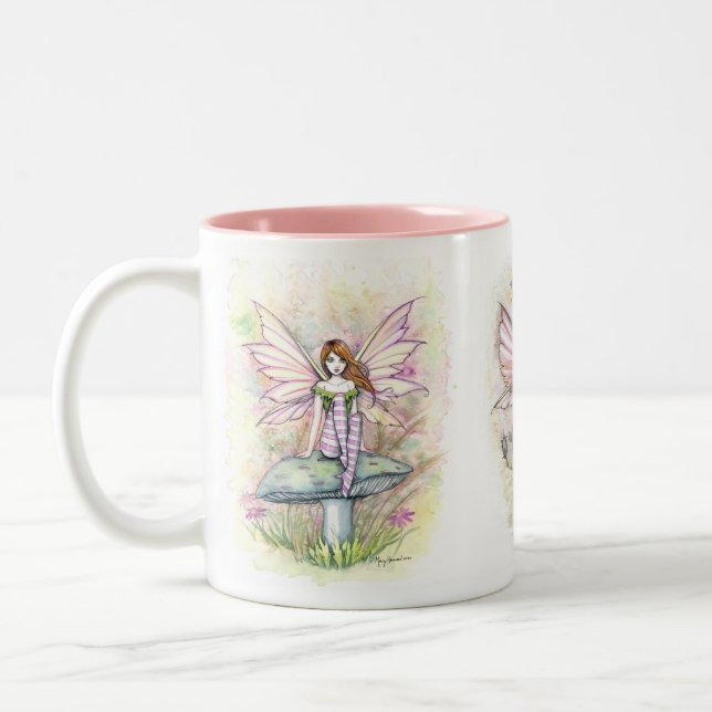 Tasse 2 Couleurs Spring Fairies Art par Molly Harrison (Gauche)